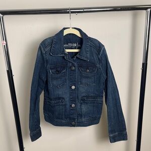 GAP Kids Dark Blue Denim Utility Jacket Size XL